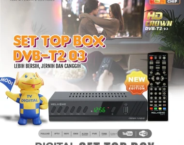 Set Top Box Welhome DVB-T2 03 Receiver TV Digital Berkualitas Harga Terjangkau