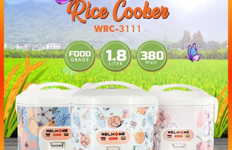 Welhome Rice Cooker WRC-3111 Bikin Nasi Makin Pulen