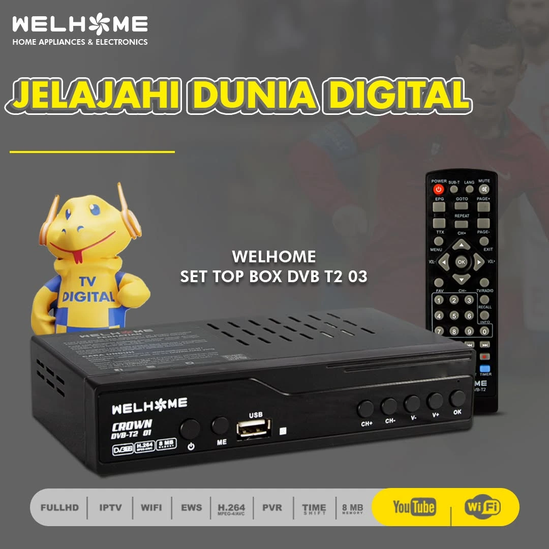 3 Rekomendasi Set Top Box Welhome untuk Nikmati Tayangan TV di Rumah
