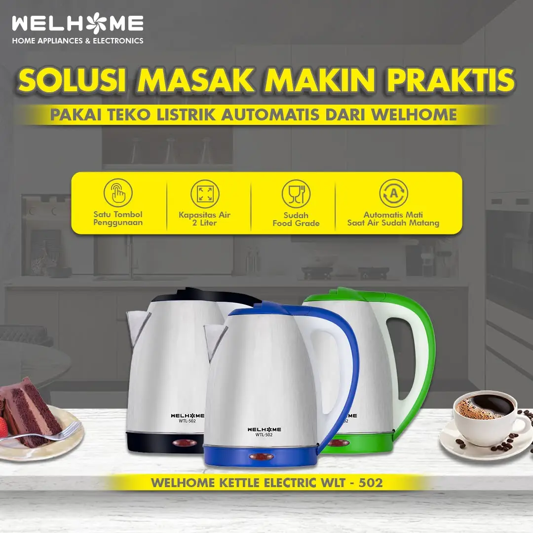 Rekomendasi Teko Listrik Welhome Pilihan Tepat untuk Mempermudah Hidup