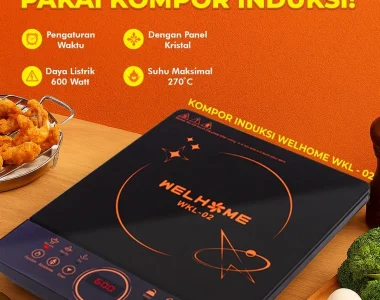 Kompor Induksi WELHOME Murah Harga Terbaru Hemat Listrik