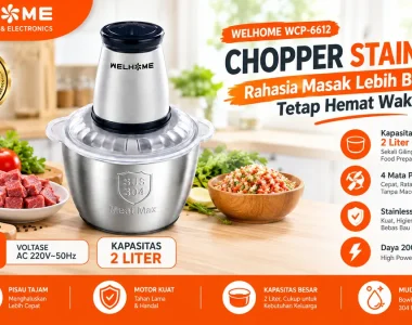 WELHOME WCP-6612 Chopper Stainless