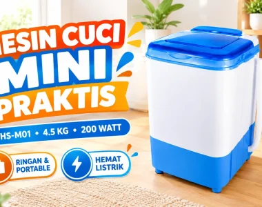 WELHOME WHS-M01 Alasan Setiap Orang Butuh Mesin Cuci Portable 1 Tabung