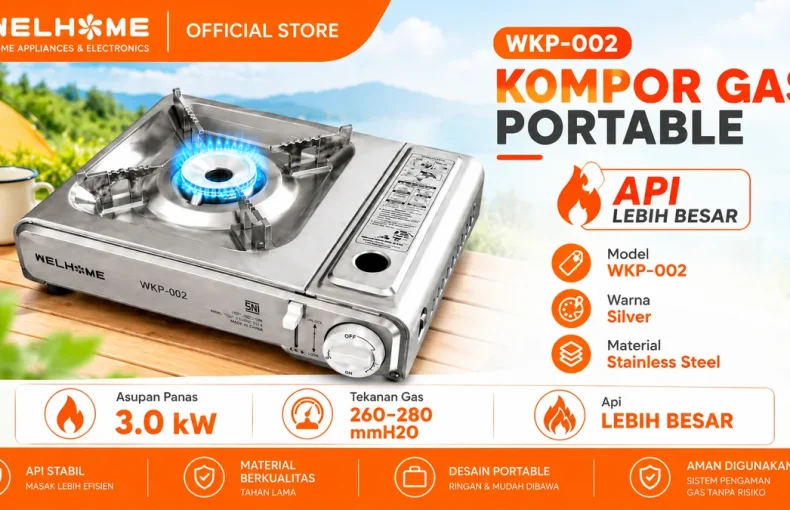 WELHOME WKP-002 Kompor Portable Wajib untuk Agenda Camping Keluarga yang Seru