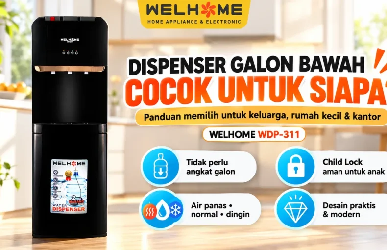 WELHOME WDP-311 Dispenser Galon Bawah & Tips Memilih Sesuai Kebutuhan Rumah