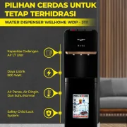 Welhome Water Dispenser Galon Bawah WDP - 311 Pilihan Untuk Air Minum di Rumah